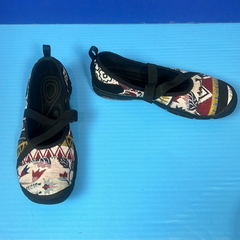 KEEN Contour Arch Woven Mary Jane Shoes 7